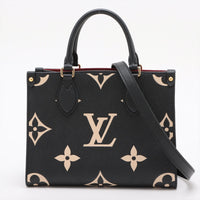 Louis Vuitton Black Beige Bicolor Empreinte Leather OnTheGo PM [4-Month Instalment Plan]