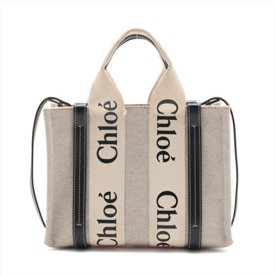 Chloe Black Beige Woody Small Tote Bag [Clearance Sale]