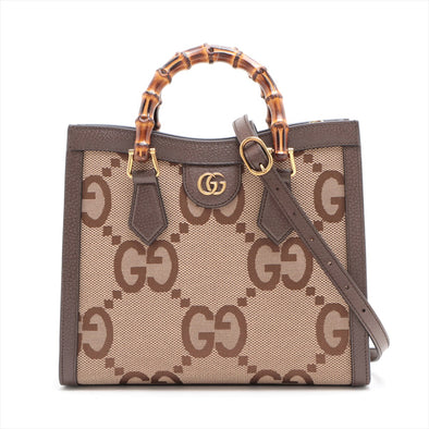 Gucci Brown Jumbo GG Diana Tote Bag [Clearance Sale]