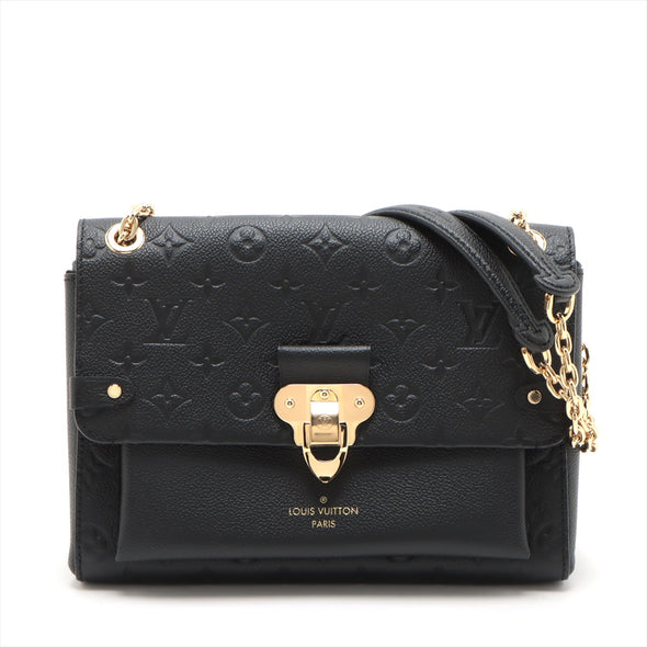 Louis Vuitton Noir Monogram Empreinte Leather Vavin PM [Clearance Sale]