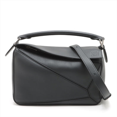 Loewe Black Calfskin Leather Small Puzzle Bag [Clearance Sale]