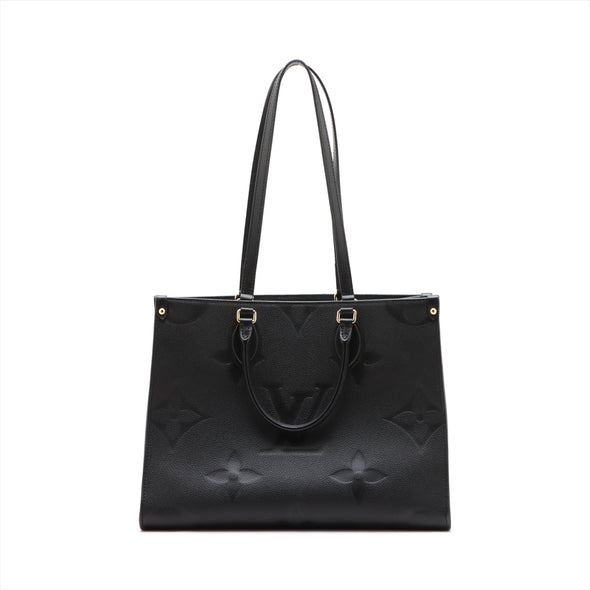 Louis Vuitton Noir Monogram Empreinte Leather On The Go MM [Clearance Sale]