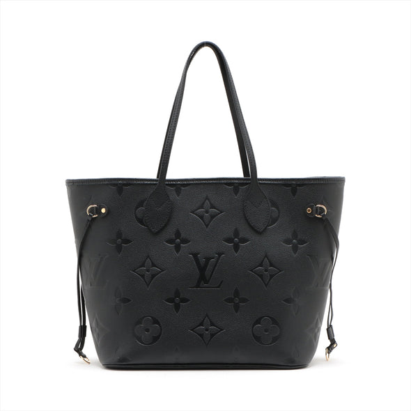 Louis Vuitton Noir Monogram Empreinte Leather Neverfull MM [Clearance Sale]