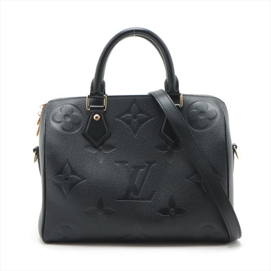Louis Vuitton Noir Monogram Empreinte Leather Speedy bandouliere 25 [Clearance Sale]