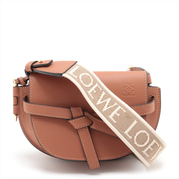 Loewe Tan Calfskin Leather Mini Gate Bag [Clearance Sale]