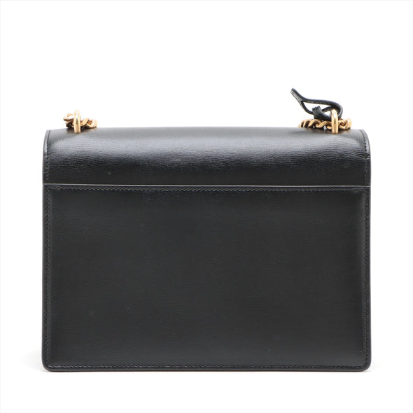 Saint Laurent Black Leather Sunset Shoulder Bag [Clearance Sale]