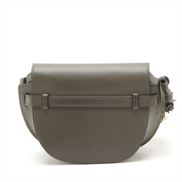 Loewe Khaki Calfskin Leather Mini Gate Bag [Clearance Sale]