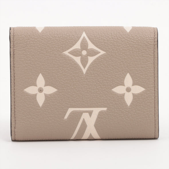 Louis Vuitton Tourterelle Bicolor Monogram Empreinte Leather Victorine Wallet [Clearance Sale]