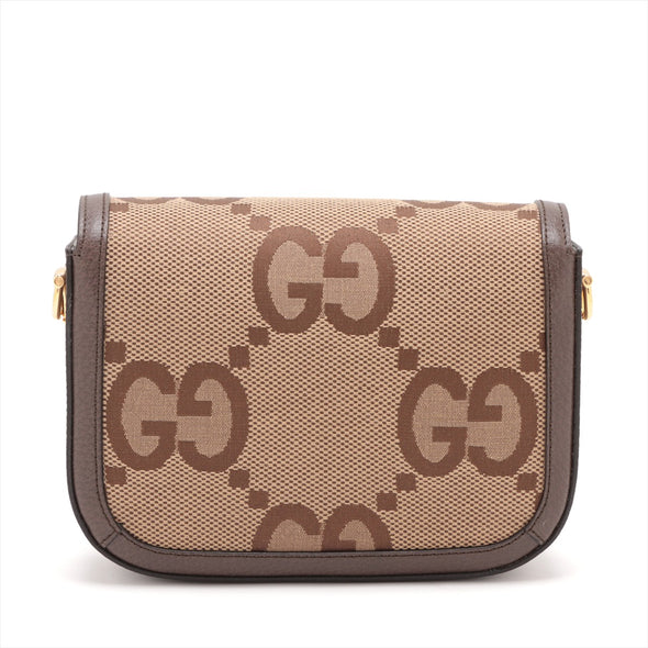 Gucci Brown GG Supreme Horsebit 1955 Mini Shoulder Bag [Clearance Sale]