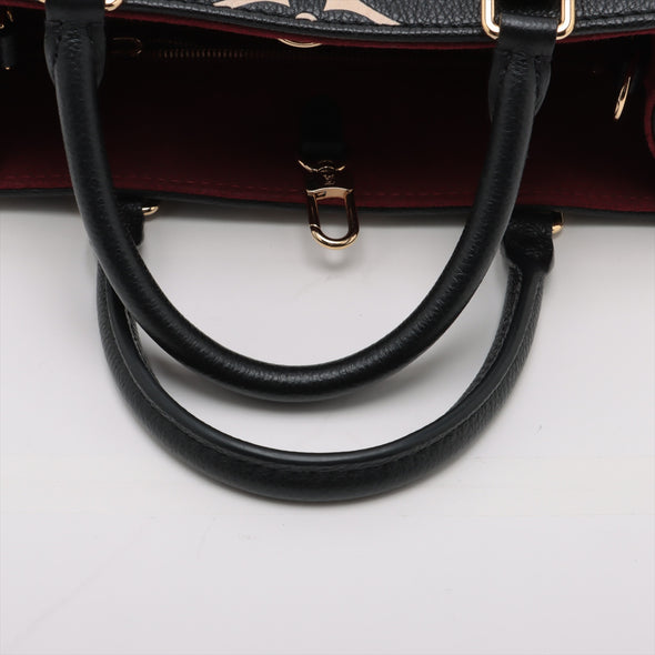 Louis Vuitton Black Beige Bicolor Monogram Empreinte Leather OnTheGo PM [Clearance Sale]