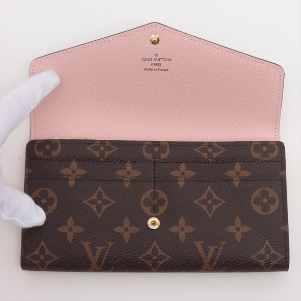 Louis Vuitton Rose Ballerine Monogram Sarah Wallet [Clearance Sale]