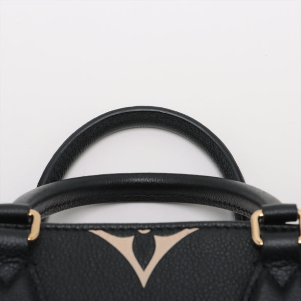 Louis Vuitton Black Beige Bicolor Monogram Empreinte Leather OnTheGo PM [Clearance Sale]