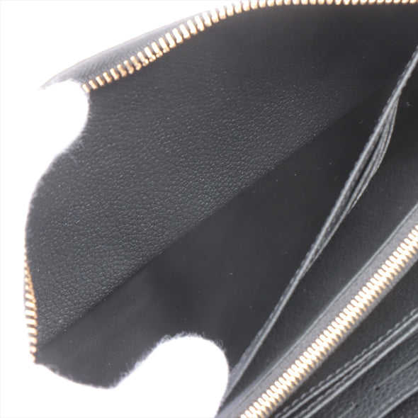 Louis Vuitton Black Beige Bicolor Monogram Empreinte Leather Zippy Wallet [Clearance Sale]