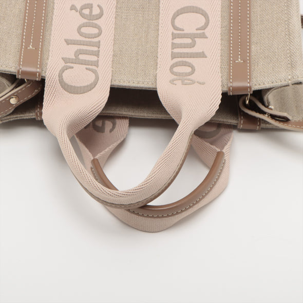 Chloe Pink Beige Woody Small Tote Bag [Clearance Sale]