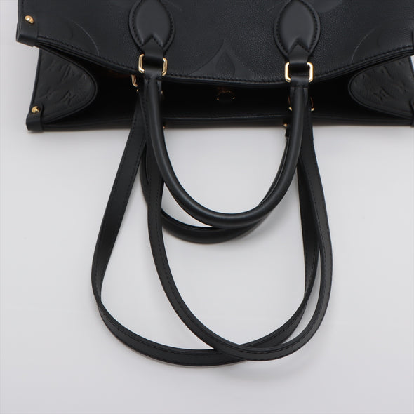Louis Vuitton Black Monogram Empreinte Leather OnTheGo MM [Clearance Sale]