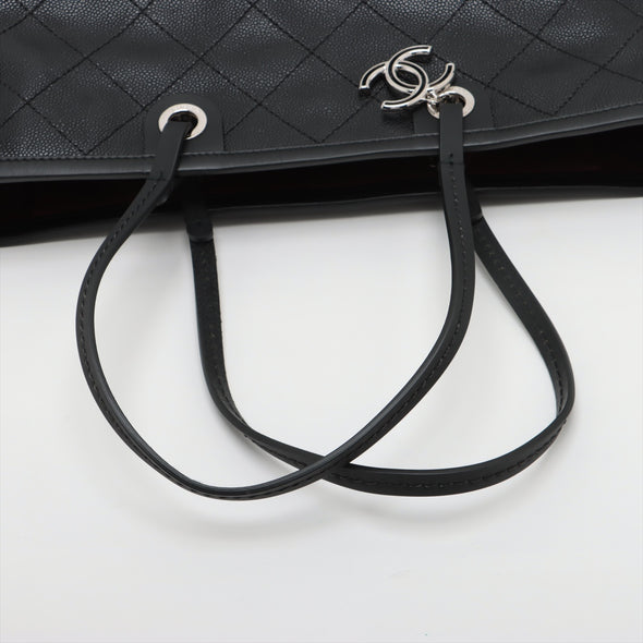 Chanel Black Caviar Calfskin On The Road Shopping Tote [Clearance Sale]