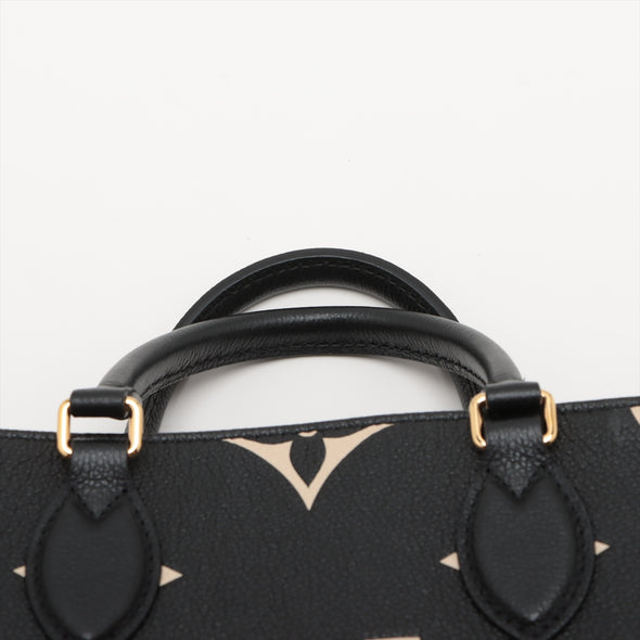 Louis Vuitton Black White Bicolor Monogram Empreinte Leather OnTheGo PM [Clearance Sale]