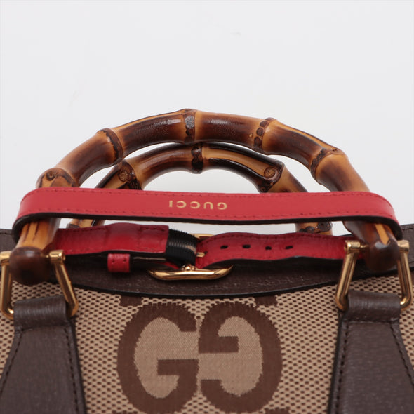 Gucci Brown GG Jumbo Small Diane Tote Bag [Clearance Sale]