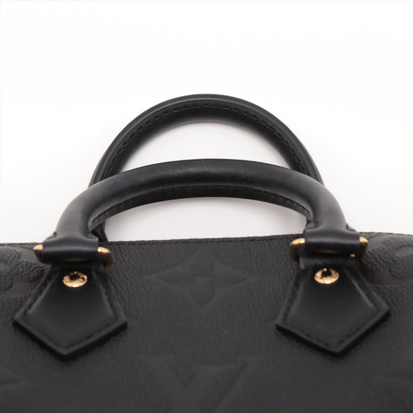 Louis Vuitton Noir Monogram Empreinte Leather Speedy Bandouliere 20 [Clearance Sale]