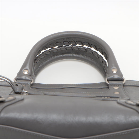 Balenciaga Grey Leather Neo Classic 2Way Shoulder Bag [Clearance Sale]