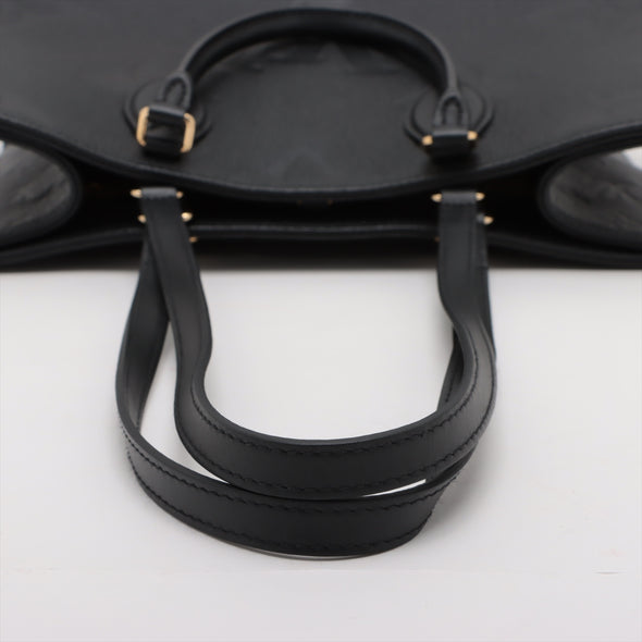 Louis Vuitton Noir Monogram Empreinte Leather On The Go MM [Clearance Sale]