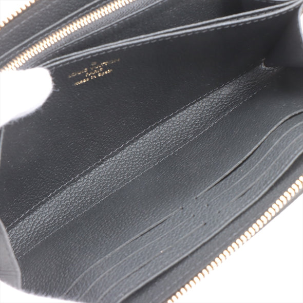 Louis Vuitton Black Beige Bicolor Monogram Empreinte Leather Zippy Wallet [Clearance Sale]