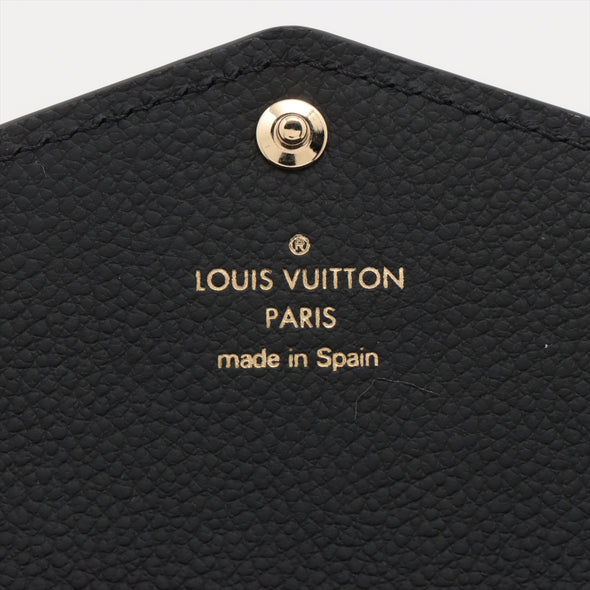 Louis Vuitton Black Beige Bicolor Monogram Empreinte Leather Sarah Wallet [Clearance Sale]