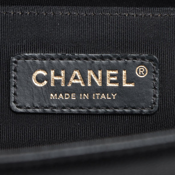 Chanel Black Caviar Leather Boy Chanel Handbag [Clearance Sale]