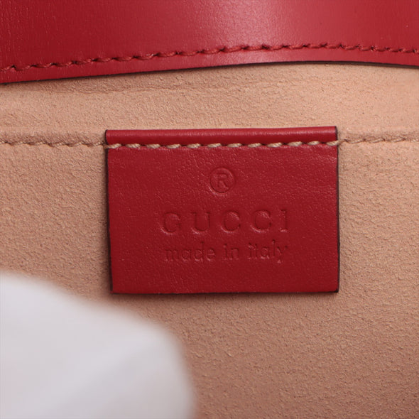 Gucci Red GG Marmont Leather Mini Shoulder Bag [Clearance Sale]