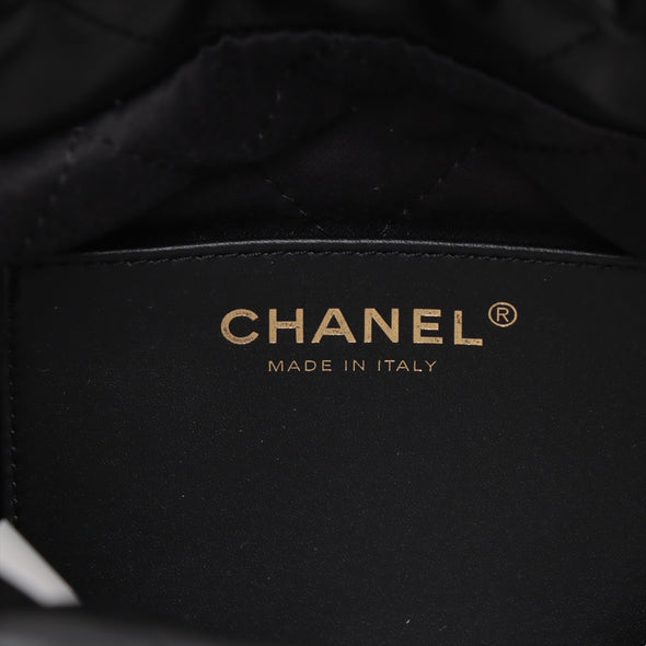 Chanel Black Leather Chanel 22 Small handbag [Clearance Sale]