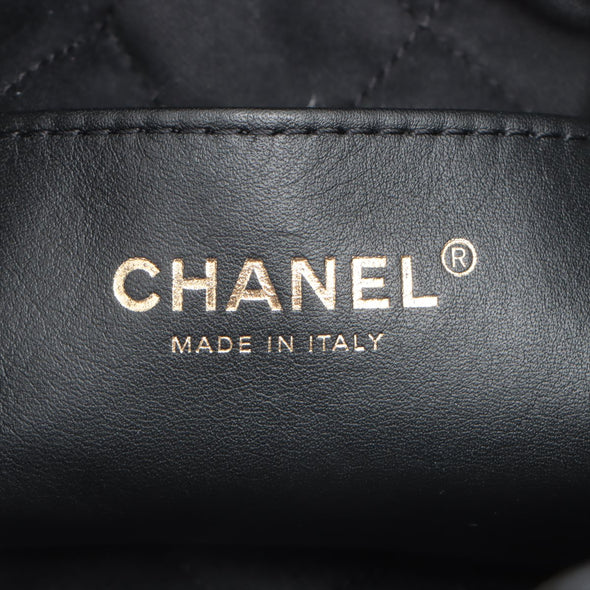 Chanel Black Leather Chanel 22 Small handbag [Clearance Sale]