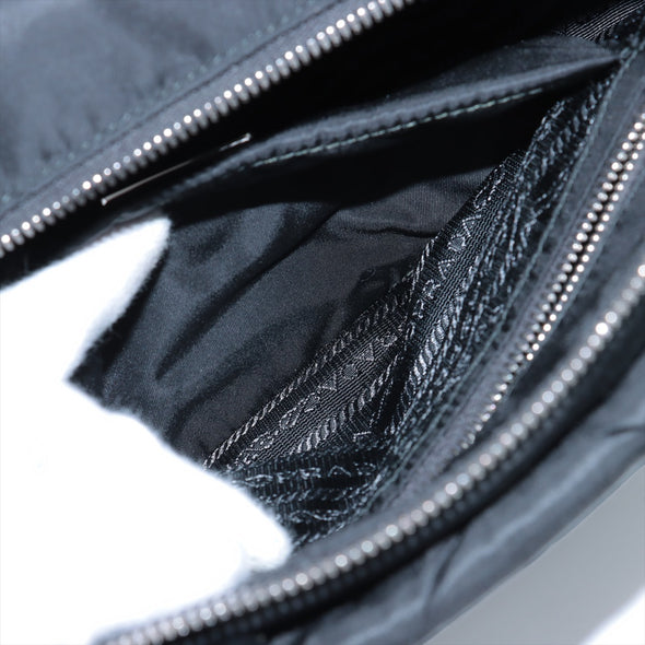 Prada Black Re-Nylon Triangle Padded Tote Bag [Clearance Sale]