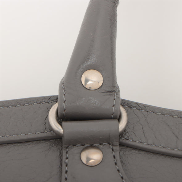 Balenciaga Grey Leather Neo Classic 2Way Shoulder Bag [Clearance Sale]