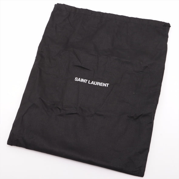 Saint Laurent Black Grained Leather Cassandra Mini Top Handle Bag [Clearance Sale]