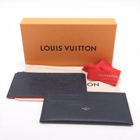 Louis Vuitton Marine Rouge Monogram Empreinte Leather Felicie Pochette [Clearance Sale]