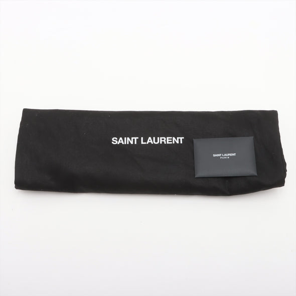 Saint Laurent Black Grained Leather Cassandra Medium Top Handle Bag [Clearance Sale]