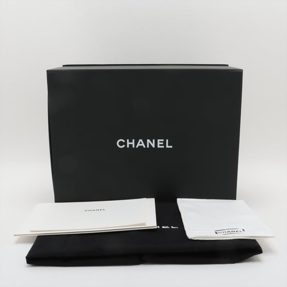 Chanel Black Canvas Deauville MM Chain Tote [Clearance Sale]