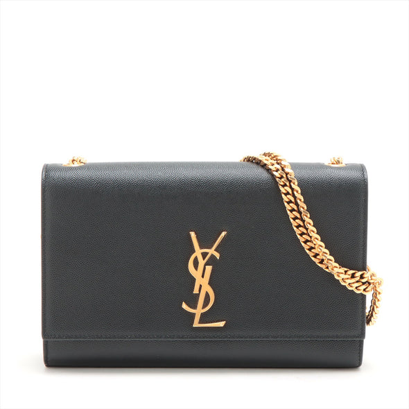 Saint Laurent Black Grained Leather Medium Kate Bag [Clearance Sale]