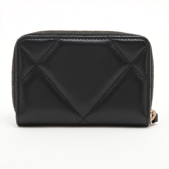 Chanel Black Nappa Leather Chanel 19 Coin Purse [Clearance Sale]