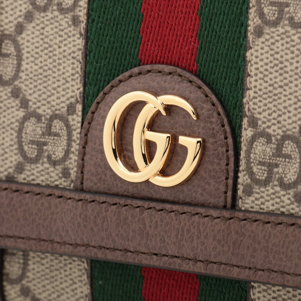 Gucci Brown GG Supreme Ophidia Medium Wallet  [Clearance Sale]