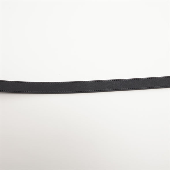 Gucci Black Leather GG Marmont Thin Belt [Clearance Sale]