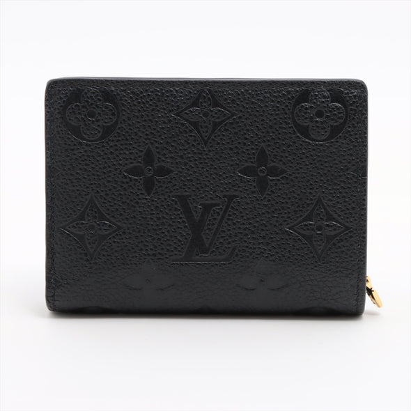 Louis Vuitton Noir Monogram Empreinte Leather Clea Wallet  [Clearance Sale]