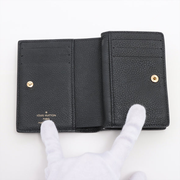 Louis Vuitton Noir Monogram Empreinte Leather Clea Wallet  [Clearance Sale]