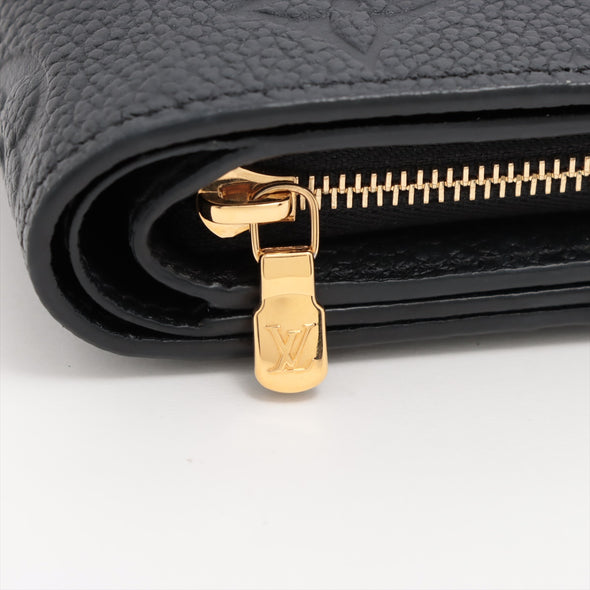 Louis Vuitton Noir Monogram Empreinte Leather Clea Wallet  [Clearance Sale]