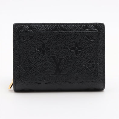 Louis Vuitton Noir Monogram Empreinte Leather Clea Wallet  [Clearance Sale]