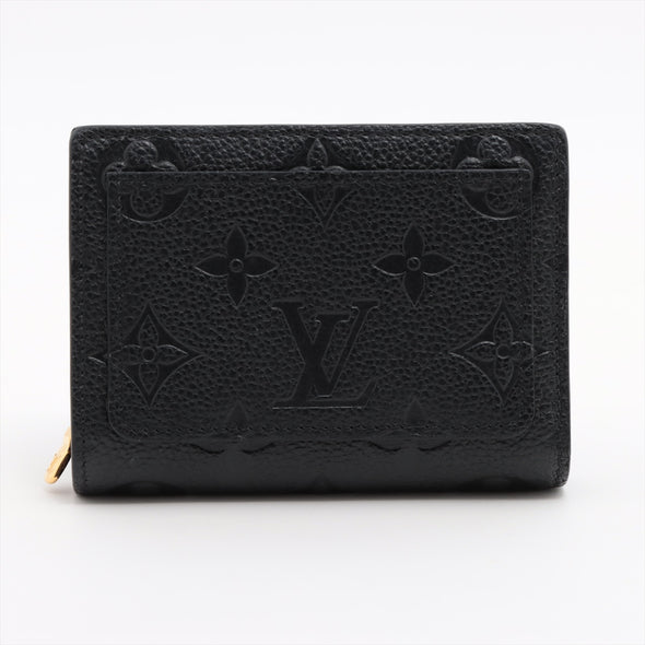 Louis Vuitton Noir Monogram Empreinte Leather Clea Wallet  [Clearance Sale]