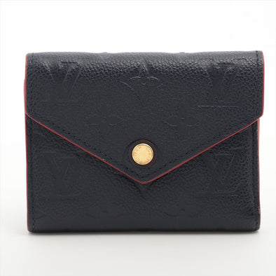 Louis Vuitton Marine Rouge Monogram Empreinte Leather Victorine Wallet  [Clearance Sale]