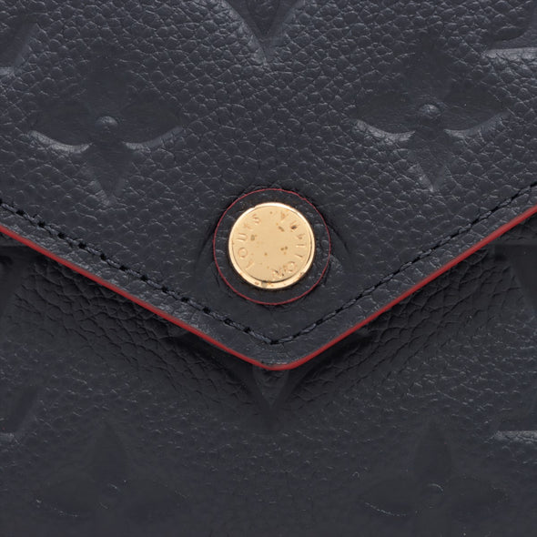 Louis Vuitton Marine Rouge Monogram Empreinte Leather Victorine Wallet  [Clearance Sale] (Copy)