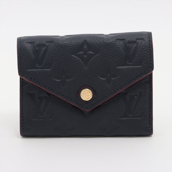 Louis Vuitton Marine Rouge Monogram Empreinte Leather Victorine Wallet  [Clearance Sale] (Copy)