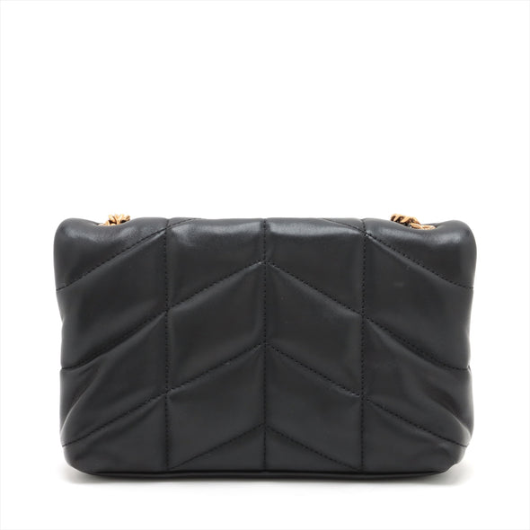 Saint Laurent Black Leather Toy Puffer Bag [Clearance Sale]